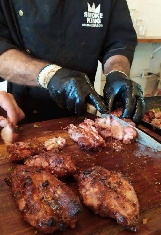 Curso de ahumados Smoke King BBQ. Bondiolas de cerdo