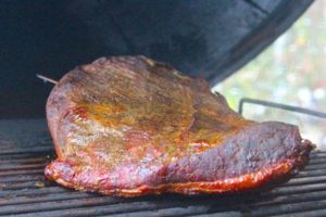 Ahumando sous vide brisket