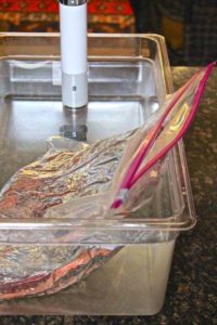 Bolsa sous vide para brisket