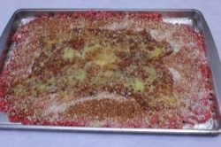 Pastel de carne con huevos