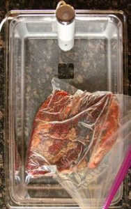 Sous vide brisket en bolsa